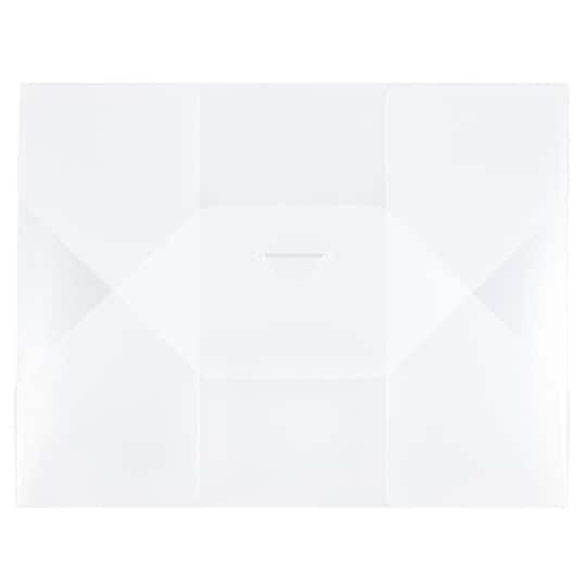 JAM Paper 7" x 9.25" Clear Frost Tuck Flap Closure Plastic Envelope